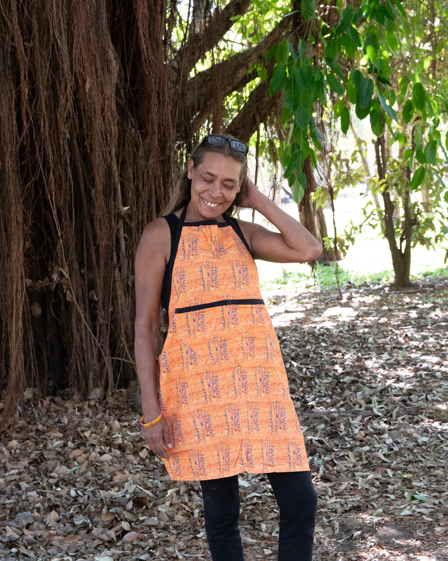 Cotton Apron, Djignook (The Fisherman Spirit) by Lennie Murabura