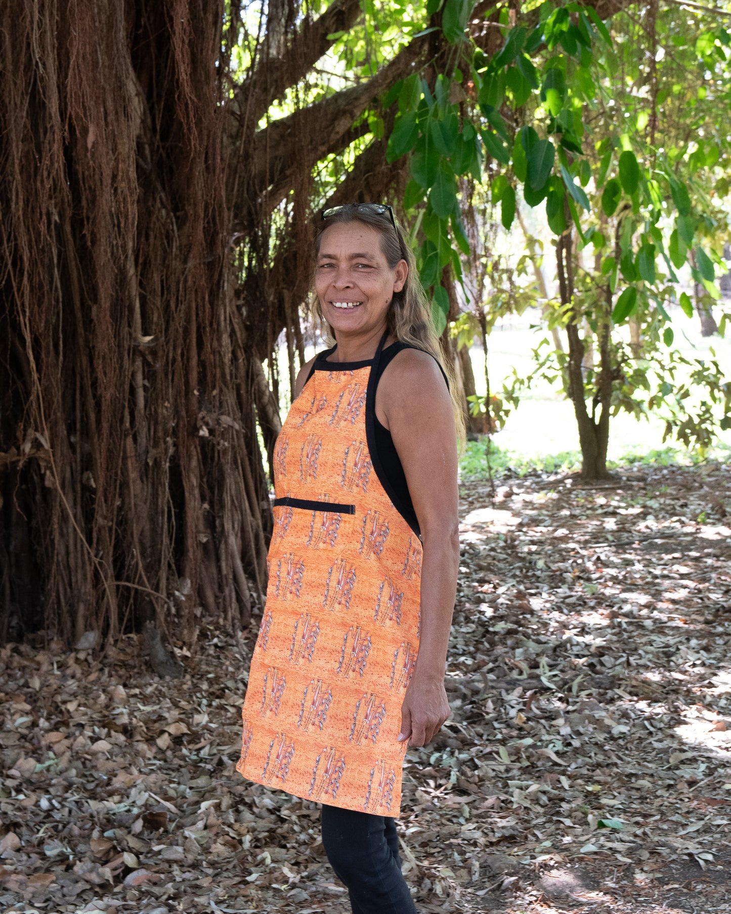 Cotton Apron, Djignook (The Fisherman Spirit) by Lennie Murabura