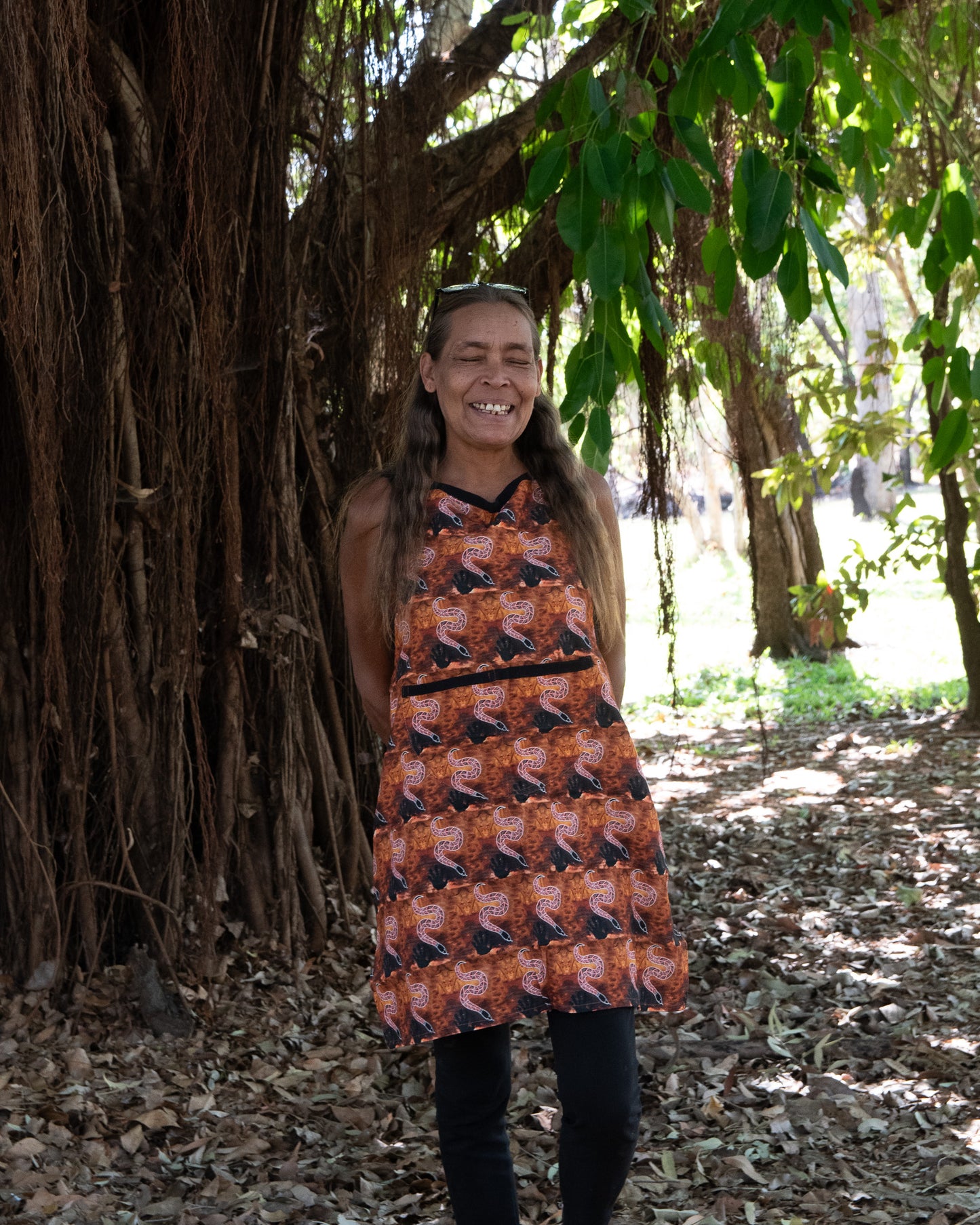 Cotton Apron, Snake by Jaqueline Cahill