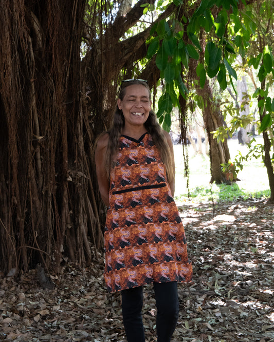 Cotton Apron, Snake by Jaqueline Cahill