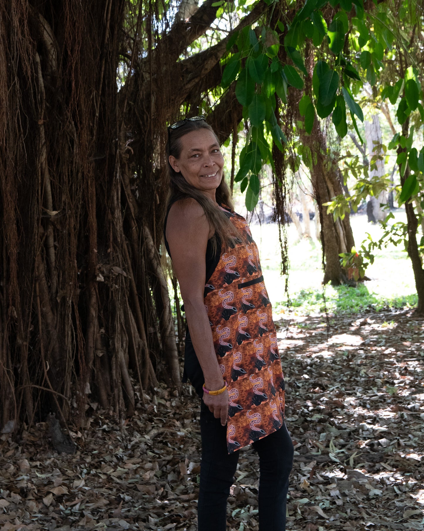 Cotton Apron, Snake by Jaqueline Cahill