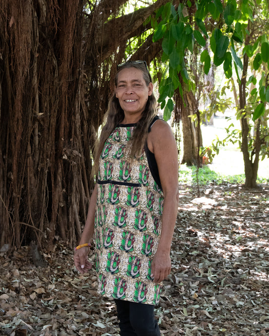 Cotton Apron, Yawk Yawk by Lennie Murabura
