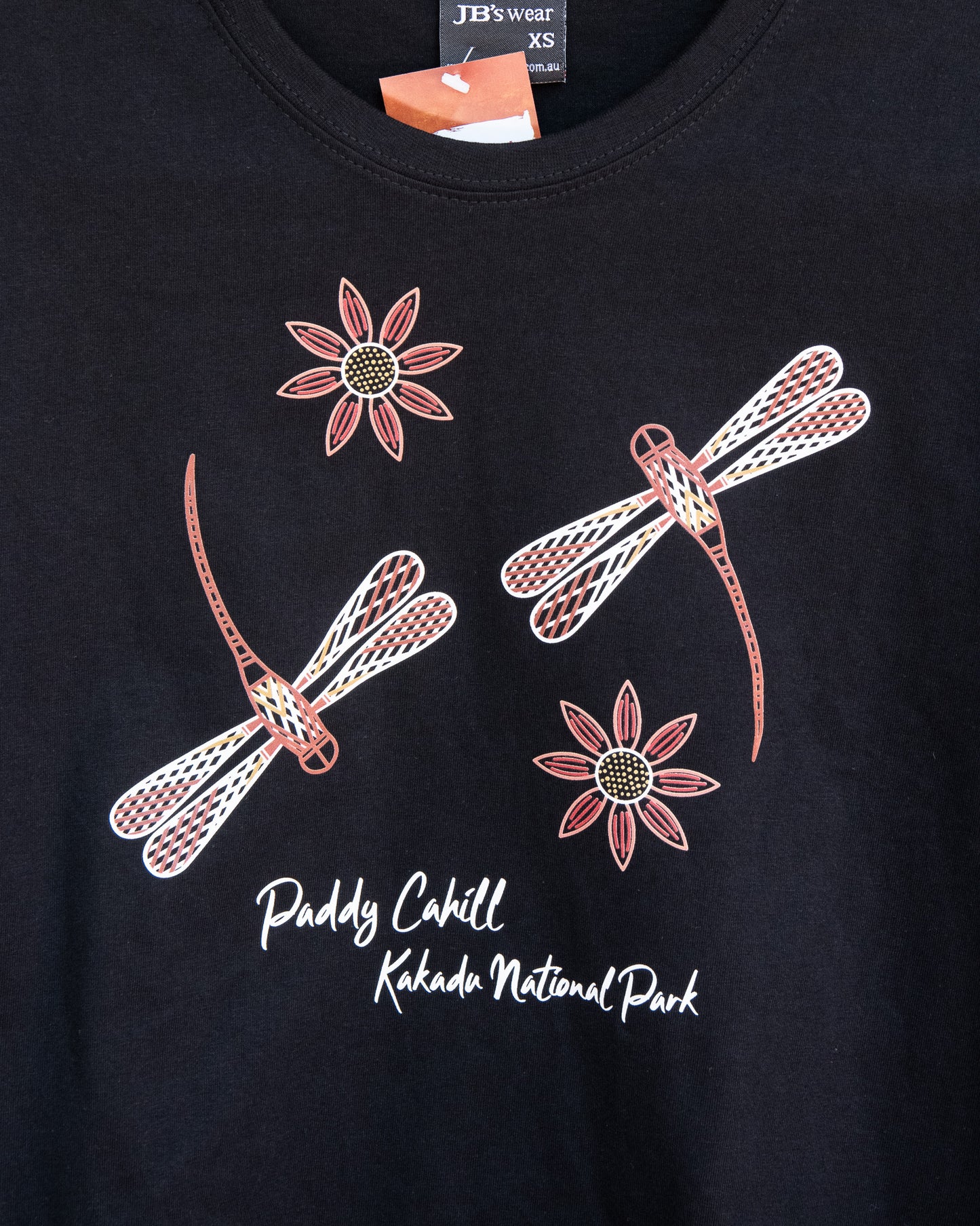 Paddy Cahill Dragon flies tshirt Kakadu
