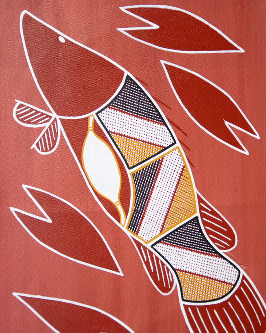 Barra & Water Lily by Karl Haala