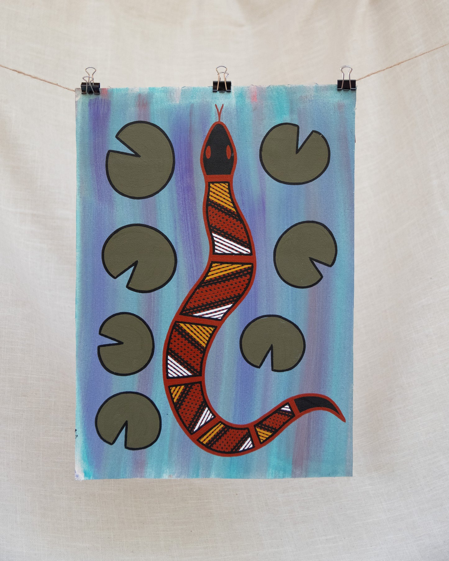 Lilies & Snake by Rebecca Haala