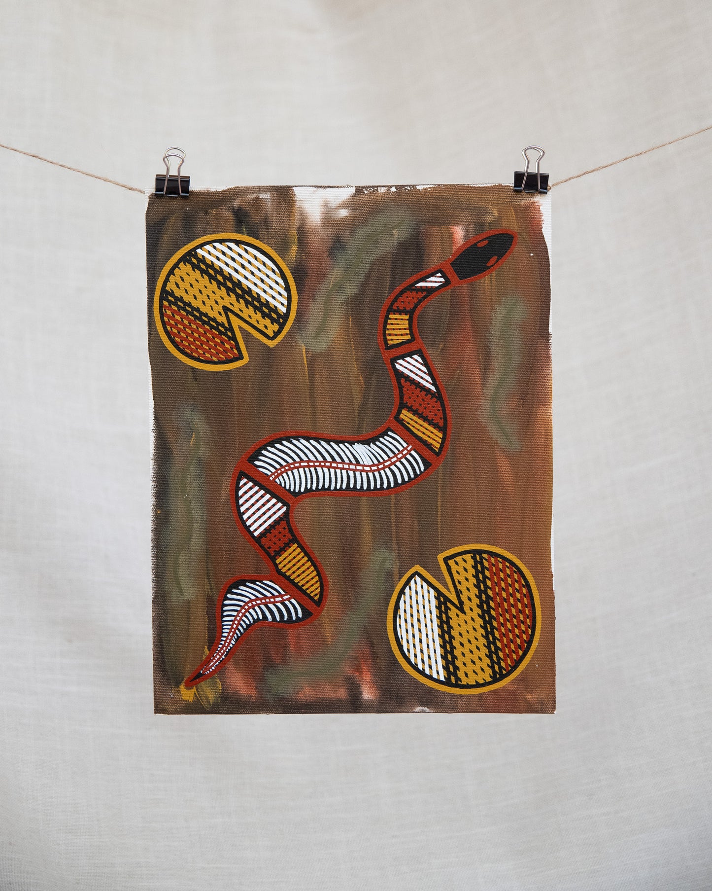 Snake & Lily Pads by Rebecca Haala