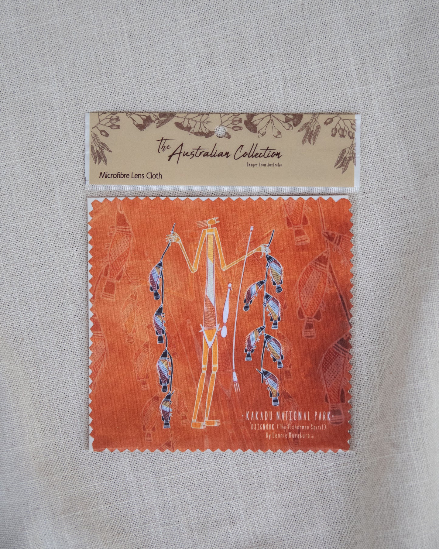 Kakadu Collection microfibre lens cloth - fisherman