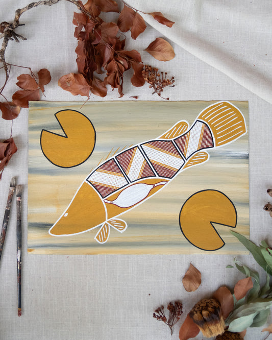 Authentic Aboriginal artwork by Karl Haala Kakadu Artist