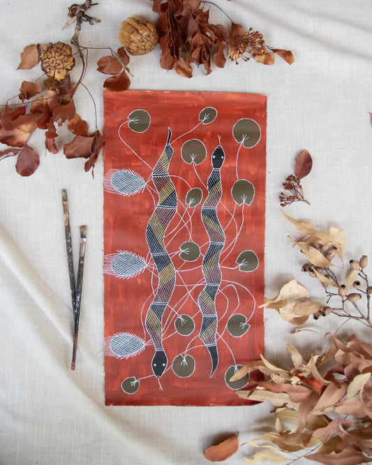 File snake & water python by Sylvia Badari