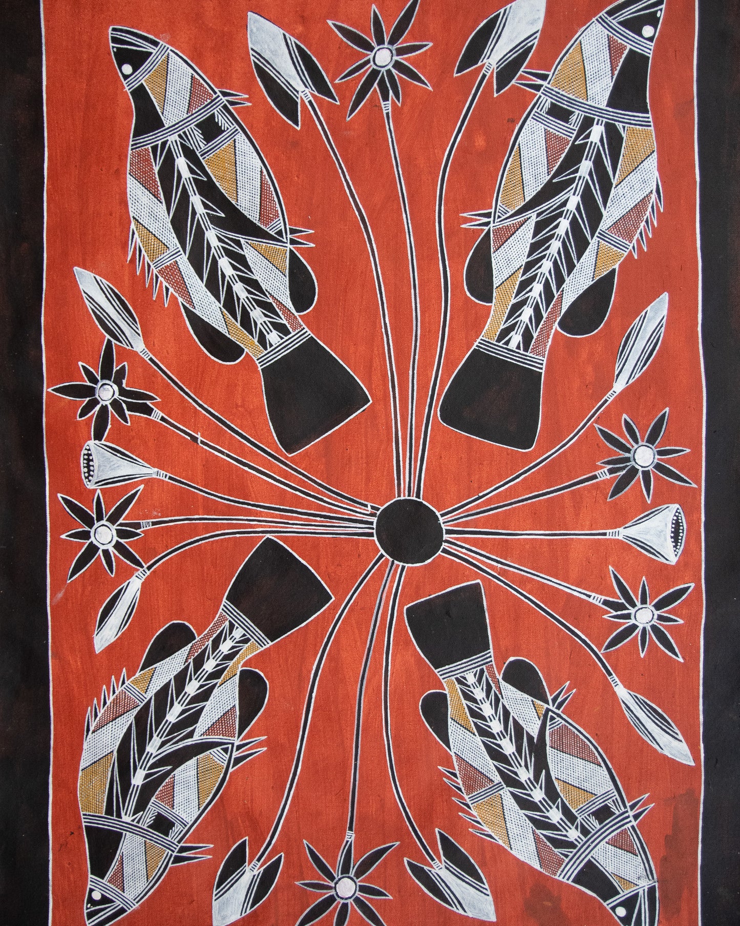 Barras & Water Lily by Robert Namarnyilk