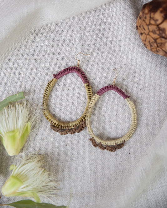 Woven Earrings by Gwenyth Manakgu