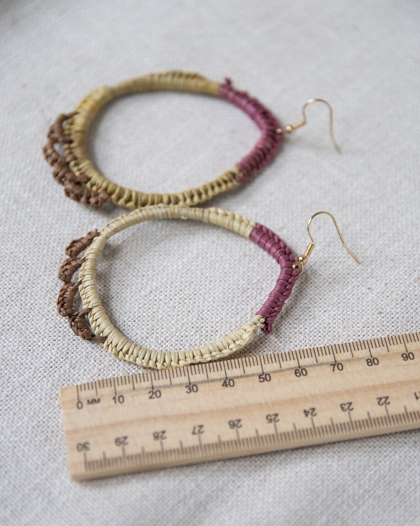 Woven Earrings by Gwenyth Manakgu