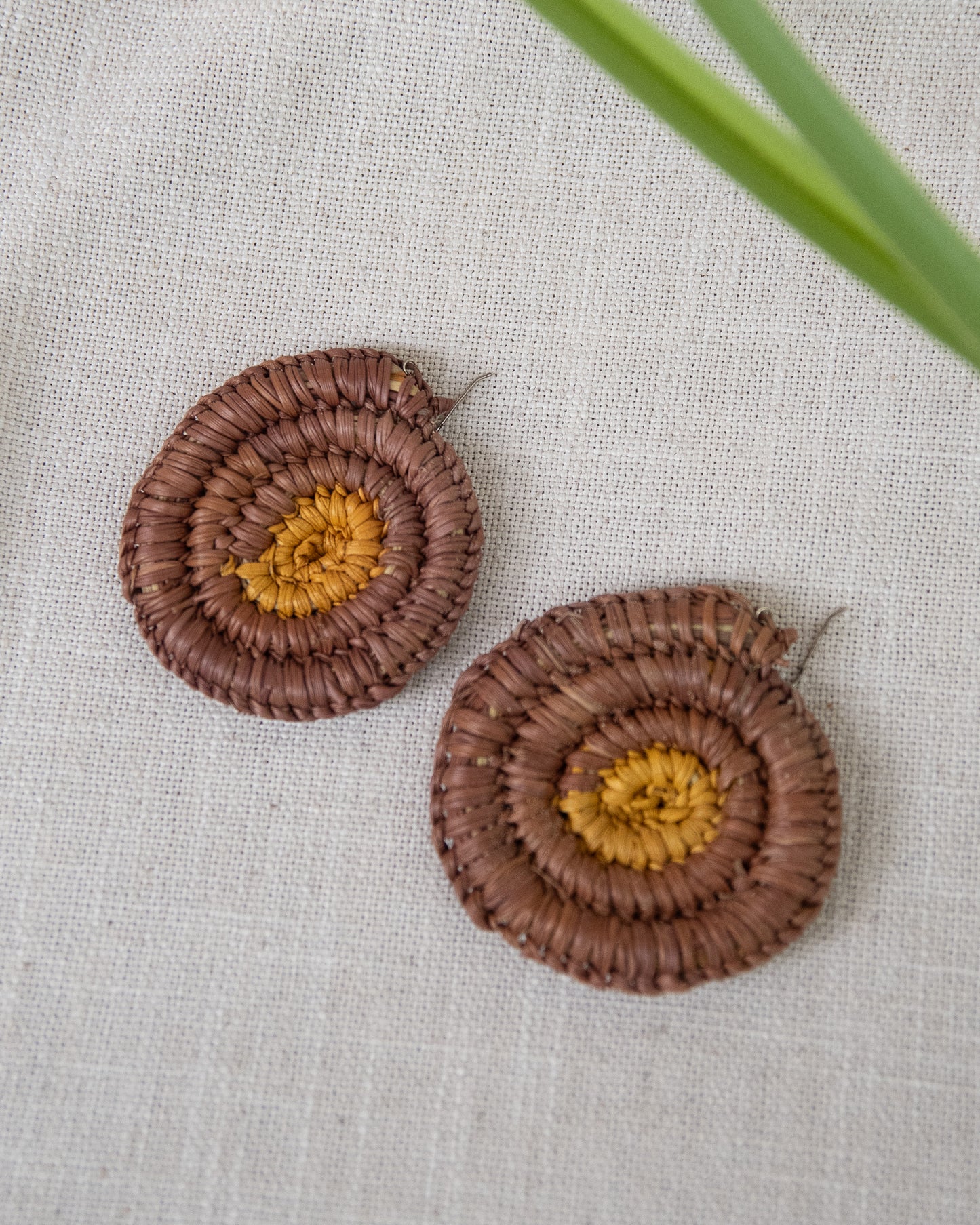 Woven Earrings by Gwenyth Manakgu