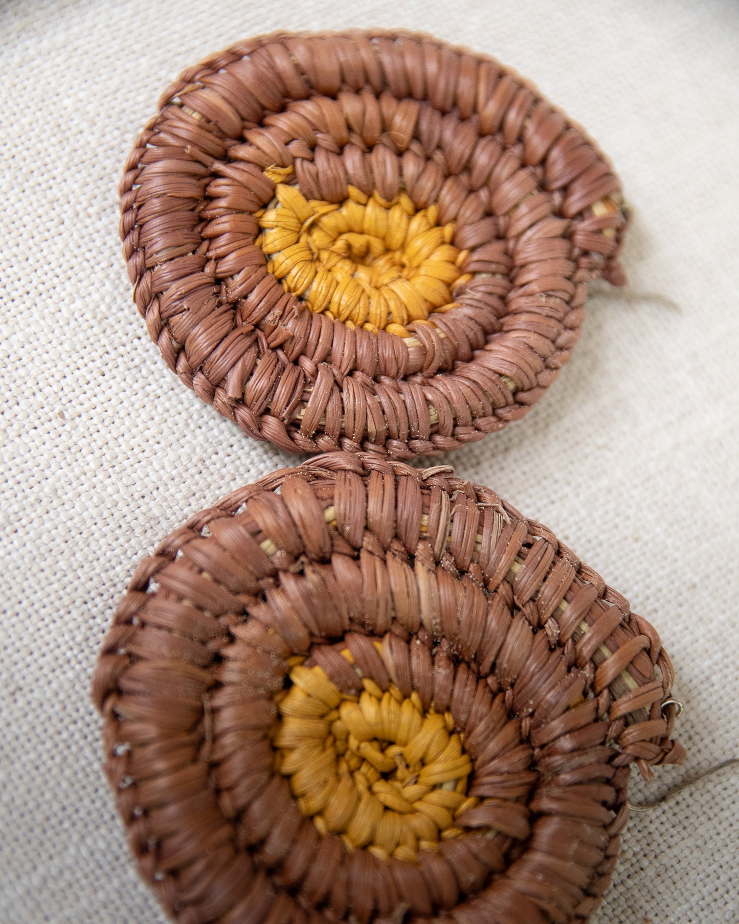 Woven Earrings by Gwenyth Manakgu