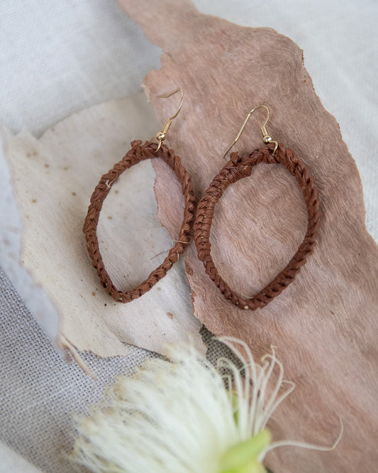 Woven Earrings by Gwenyth Manakgu