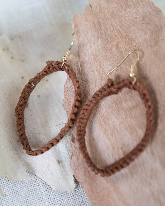 Woven Earrings by Gwenyth Manakgu