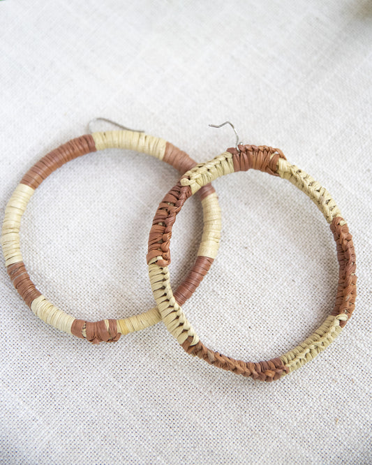 Woven Earrings by Gwenyth Manakgu