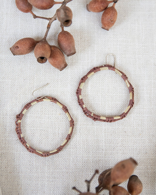 Woven Earrings by Gwenyth Manakgu