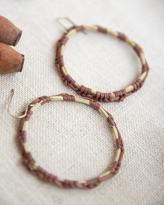 Woven Earrings by Gwenyth Manakgu