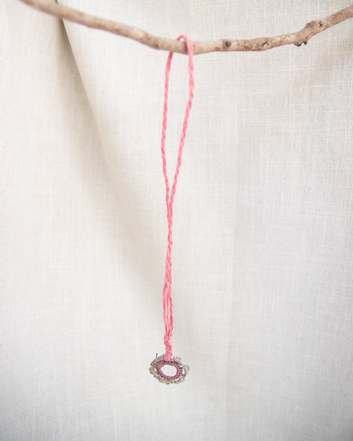 Aboriginal womens woven necklace