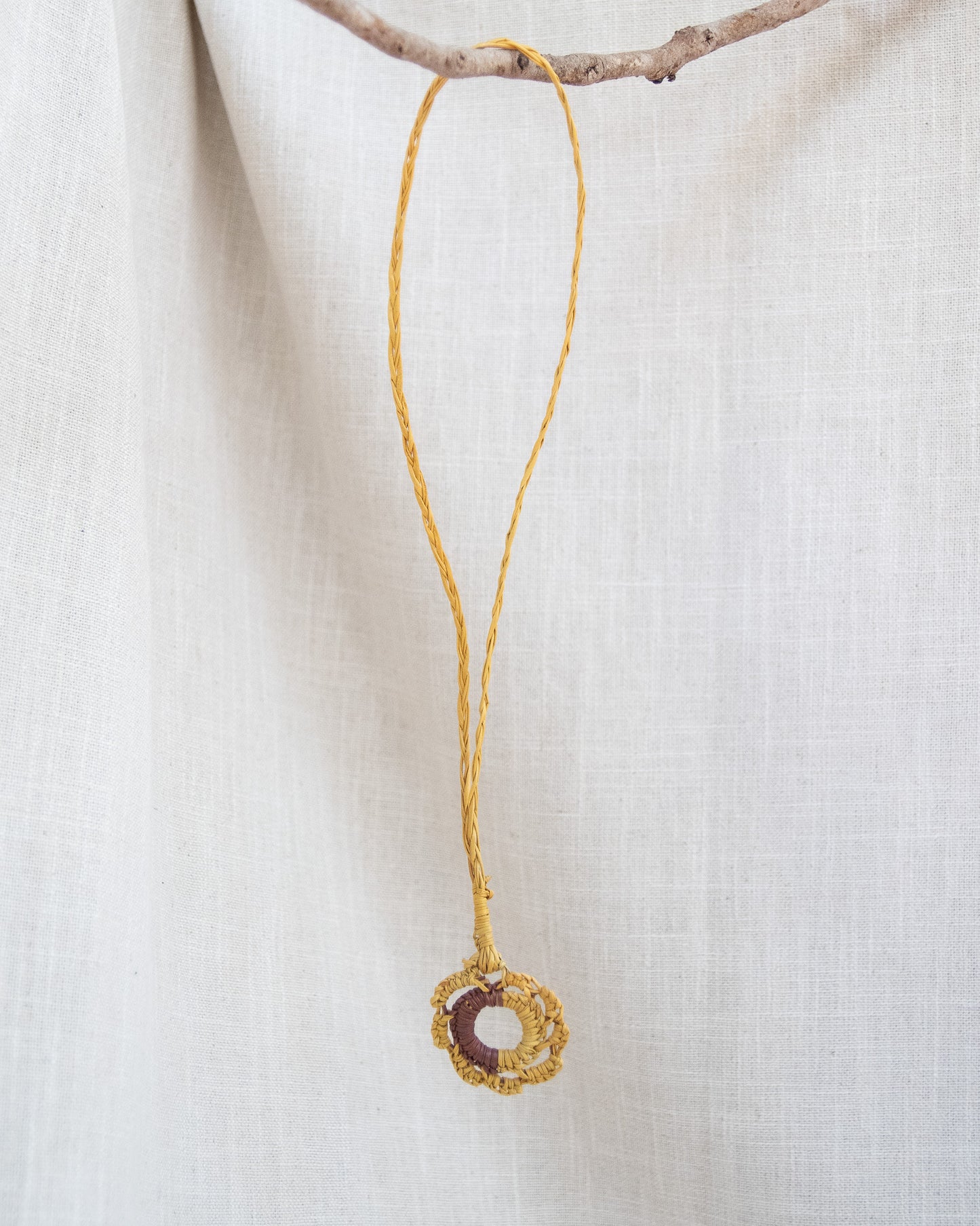 Aboriginal woven necklace