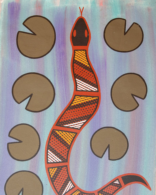 Lilies & Snake by Rebecca Haala