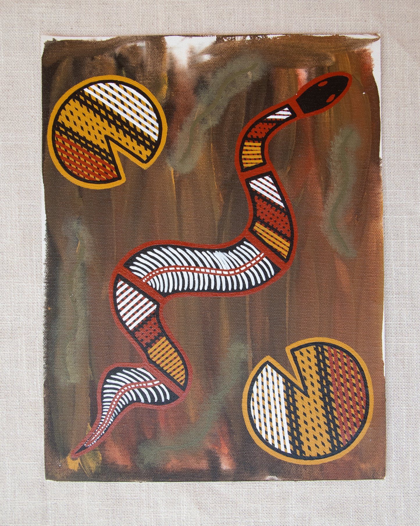 Snake & Lily Pads by Rebecca Haala