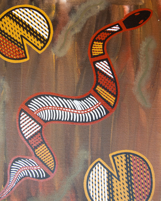 Snake & Lily Pads by Rebecca Haala