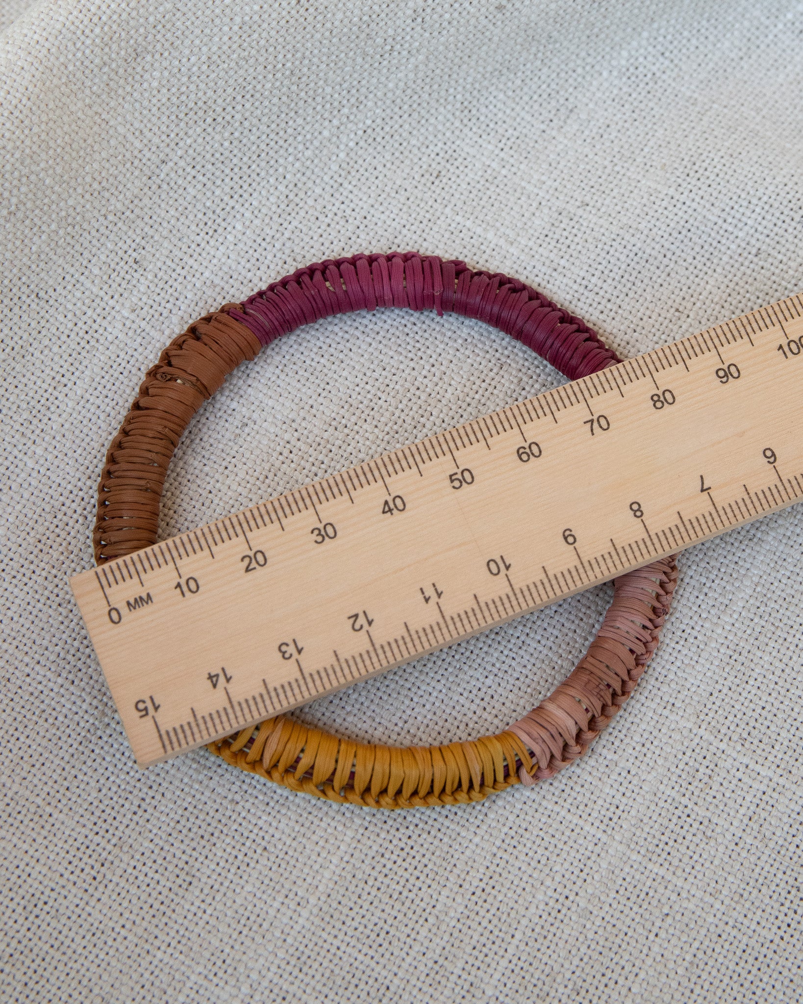 Woven Bangle by Louisa Bayne with earthy tones