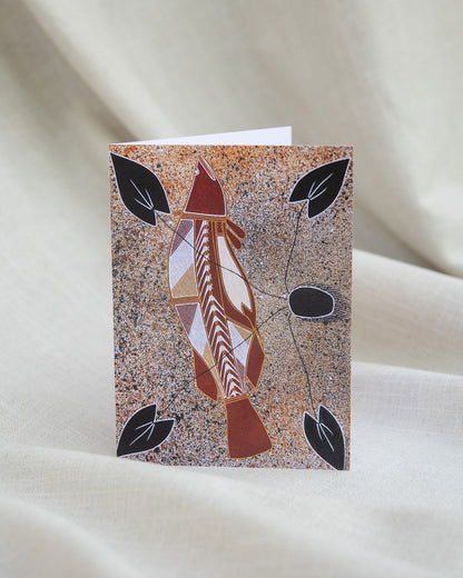 Kakadu Collection greeting card with fish