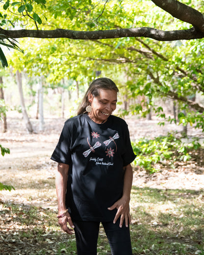 Aboriginal Art Dragonflies T Shirt from Kakadu