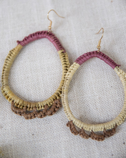Woven Earrings by Gwenyth Manakgu