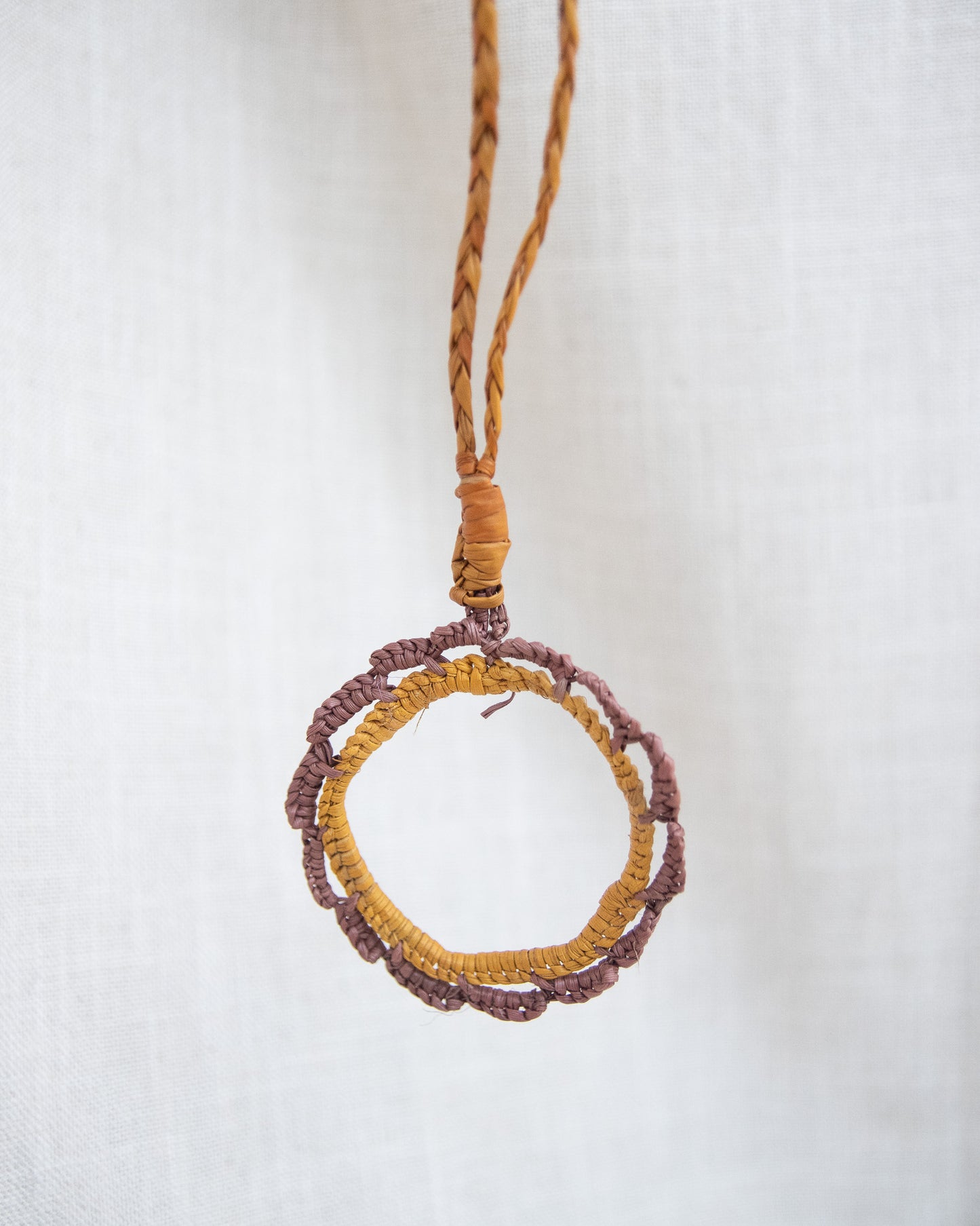 Aboriginal woven necklace