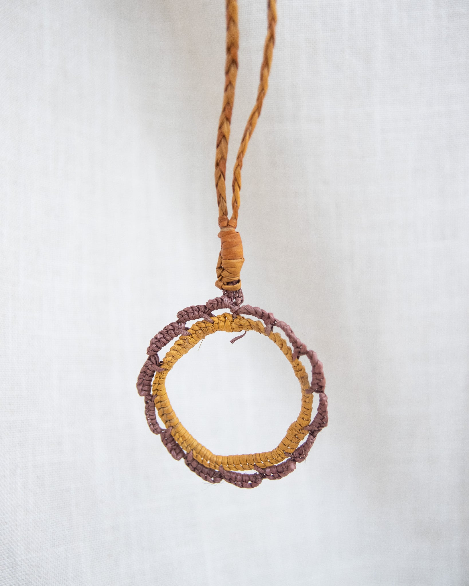 Aboriginal woven necklace