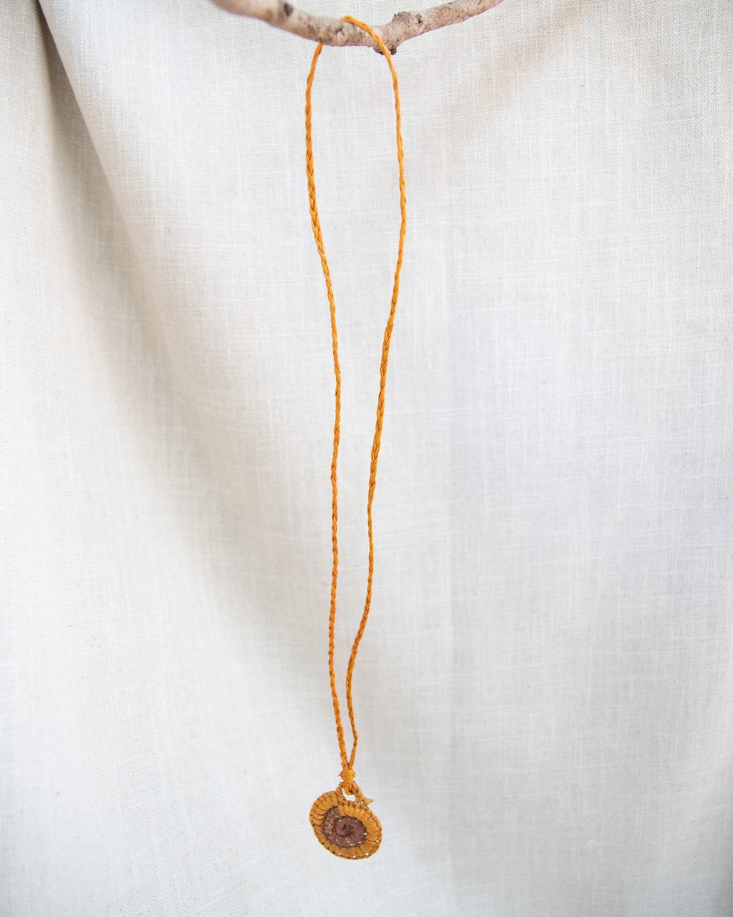 Woven womens necklace by Gwenyth Manakgu