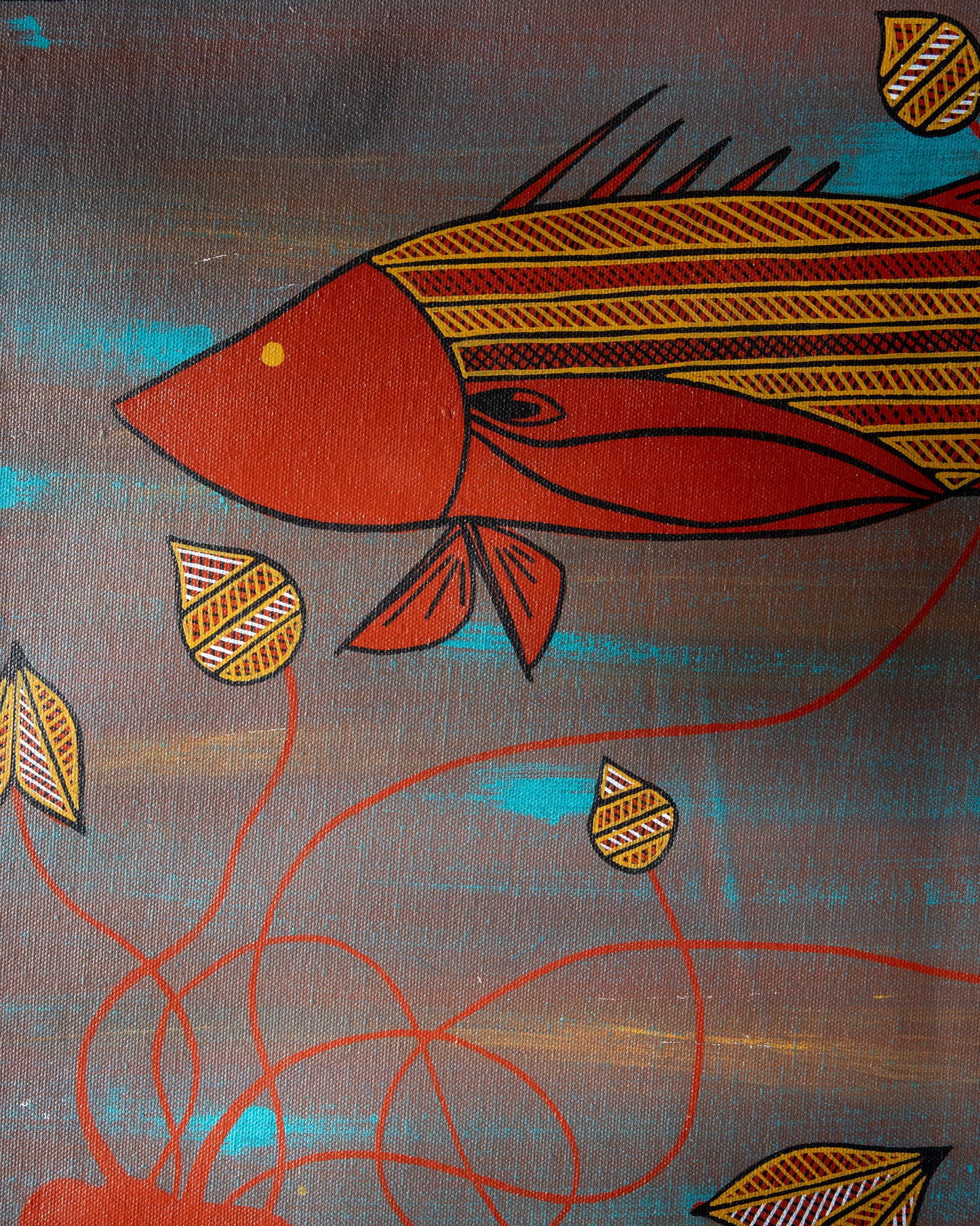 Eel-tailed-catfish-aboriginal-artwork-canvaas