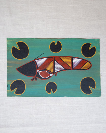 Catfish & lily pads by Karl Haala