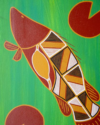 Karl Haala aborigiinal artist barra painting